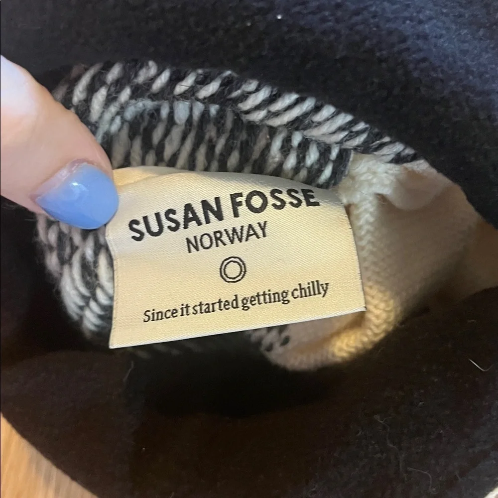 Susan Fosse Wool Snowflake Winter Hat